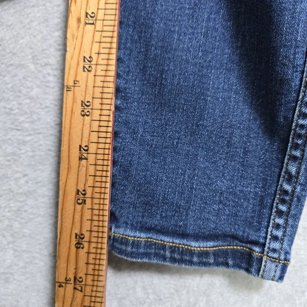 Spanx High Rise Size M Ankle Skinny Denim Dark Wash Pull On Stretch Jeans